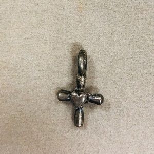 ⭐️Cross Charm with a Heart